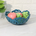 Household Kitchen Counter Rose Pattern Fruit And Vegetable Storage Basket